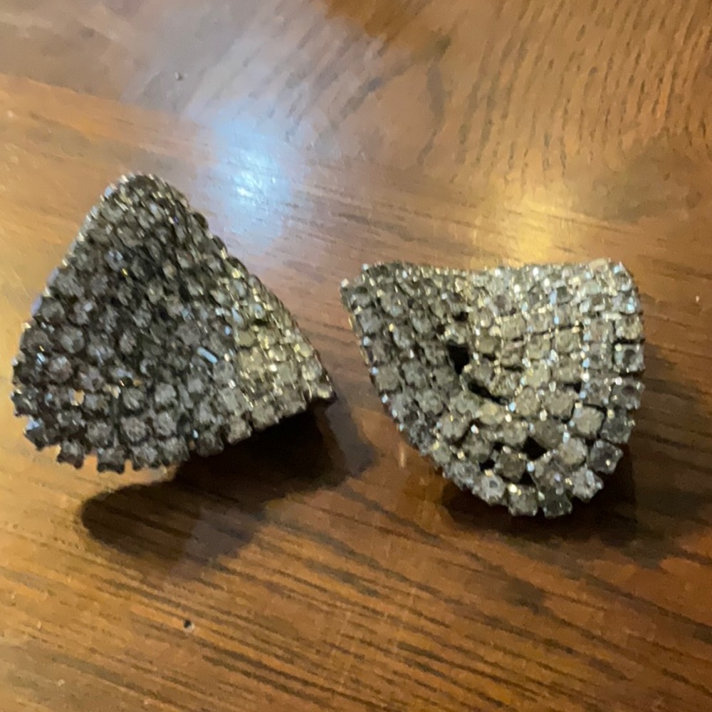 Vintage Musi Rhinestone Shoe Clips - Picture 2 of 9